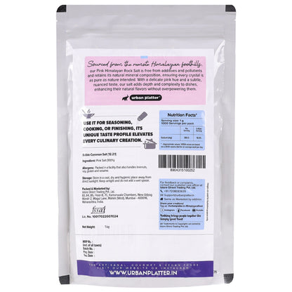 Urban Platter Pink Himalayan Rock Salt Powder - 1 kg