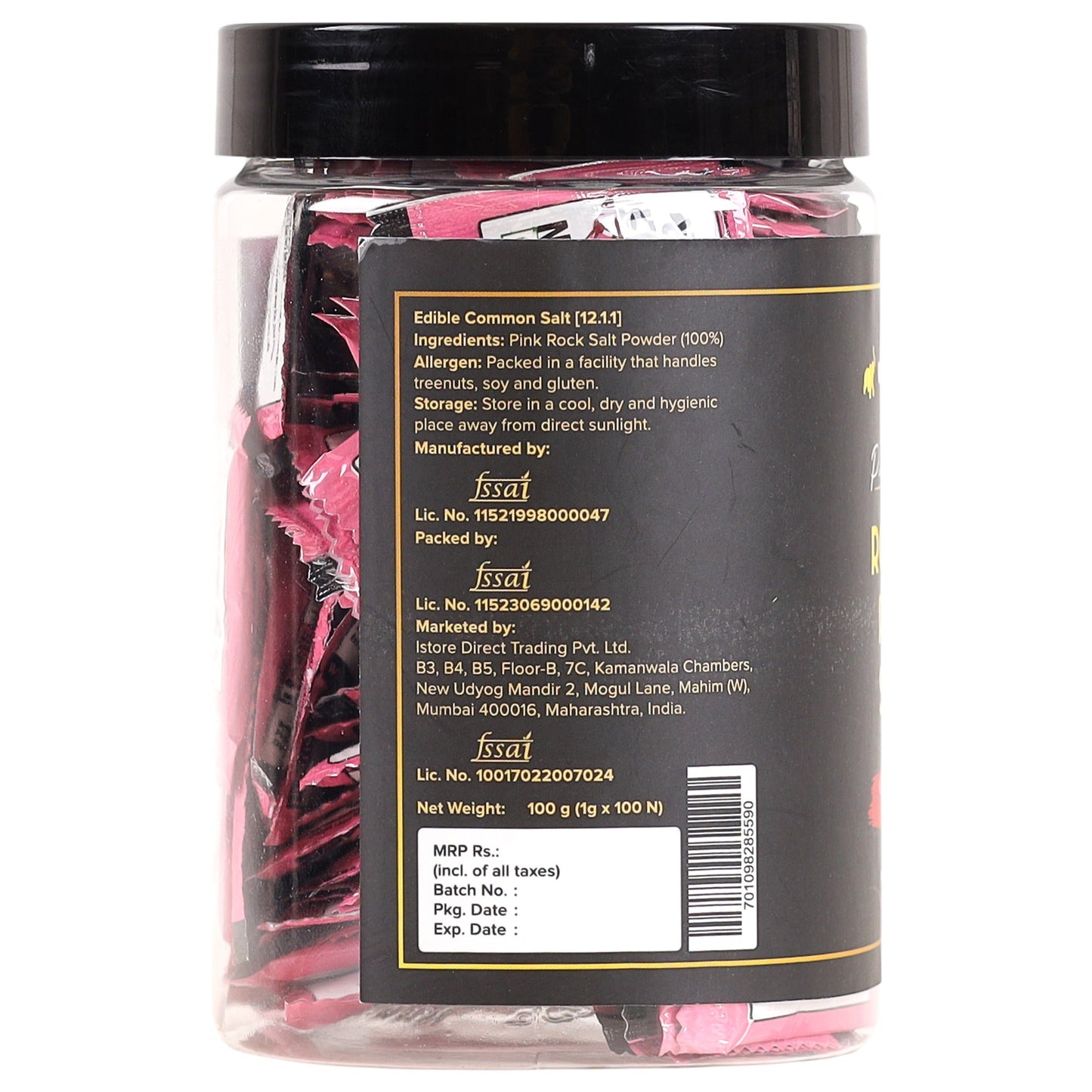 Urban Platter Pink Salt Sachets - 100 gms