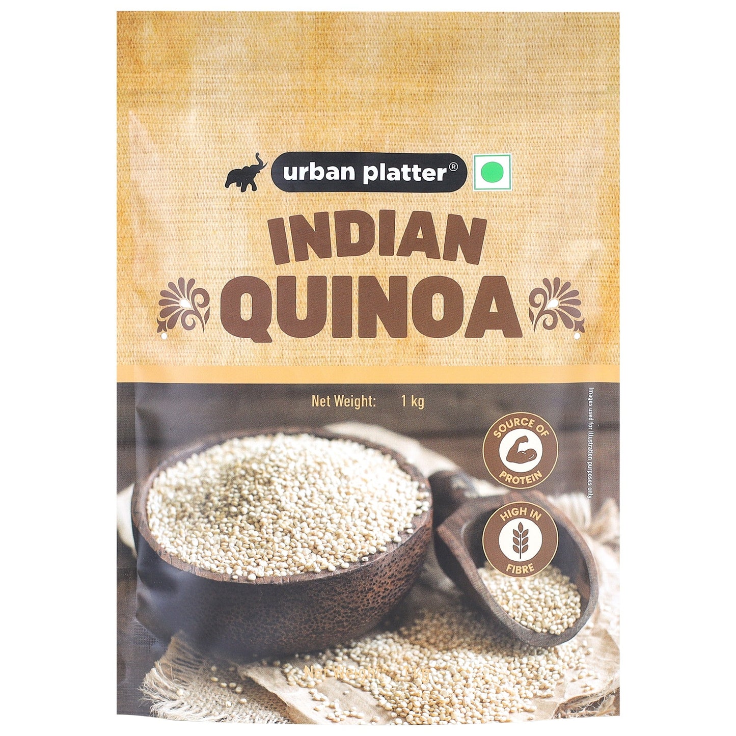 Urban Platter Whole White Indian Quinoa Grain - 1 kg
