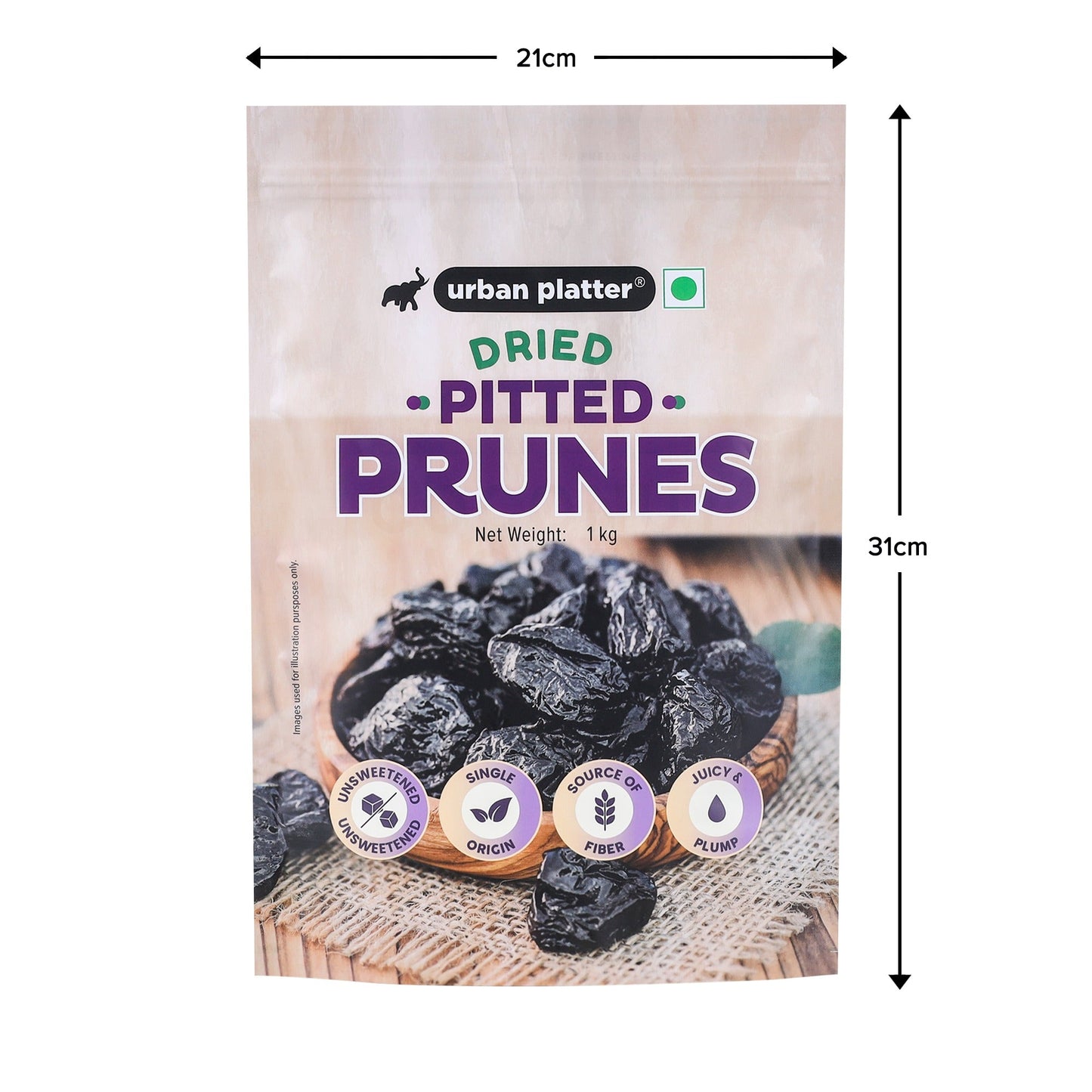 Urban Platter Pitted California Prunes - 1 Kg