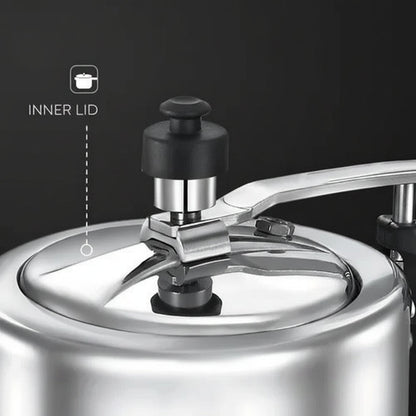 Judge by Prestige 2L Basic Aluminium Pressure Cooker Inner Lid Long-Lasting Regulator