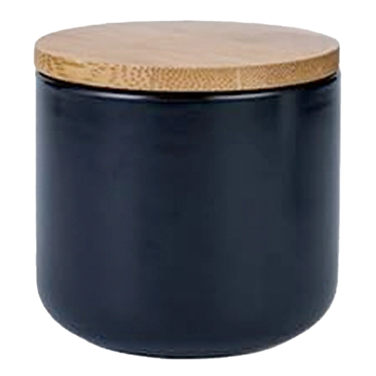 UMAI 260ml Ceramic Jar with Bamboo Lid | Airtight | Black | Kitchen Storage