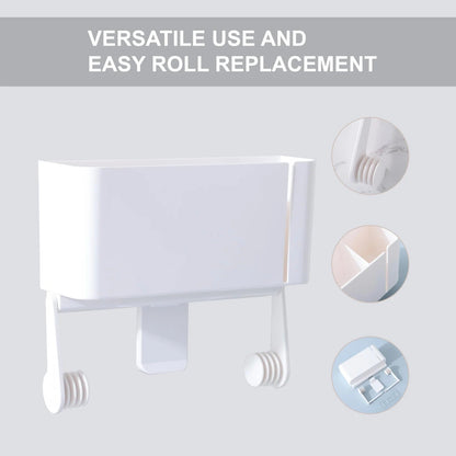 The Better Home White Wall Mounted Tissue Paper Holder Easy Installation 1 Piece