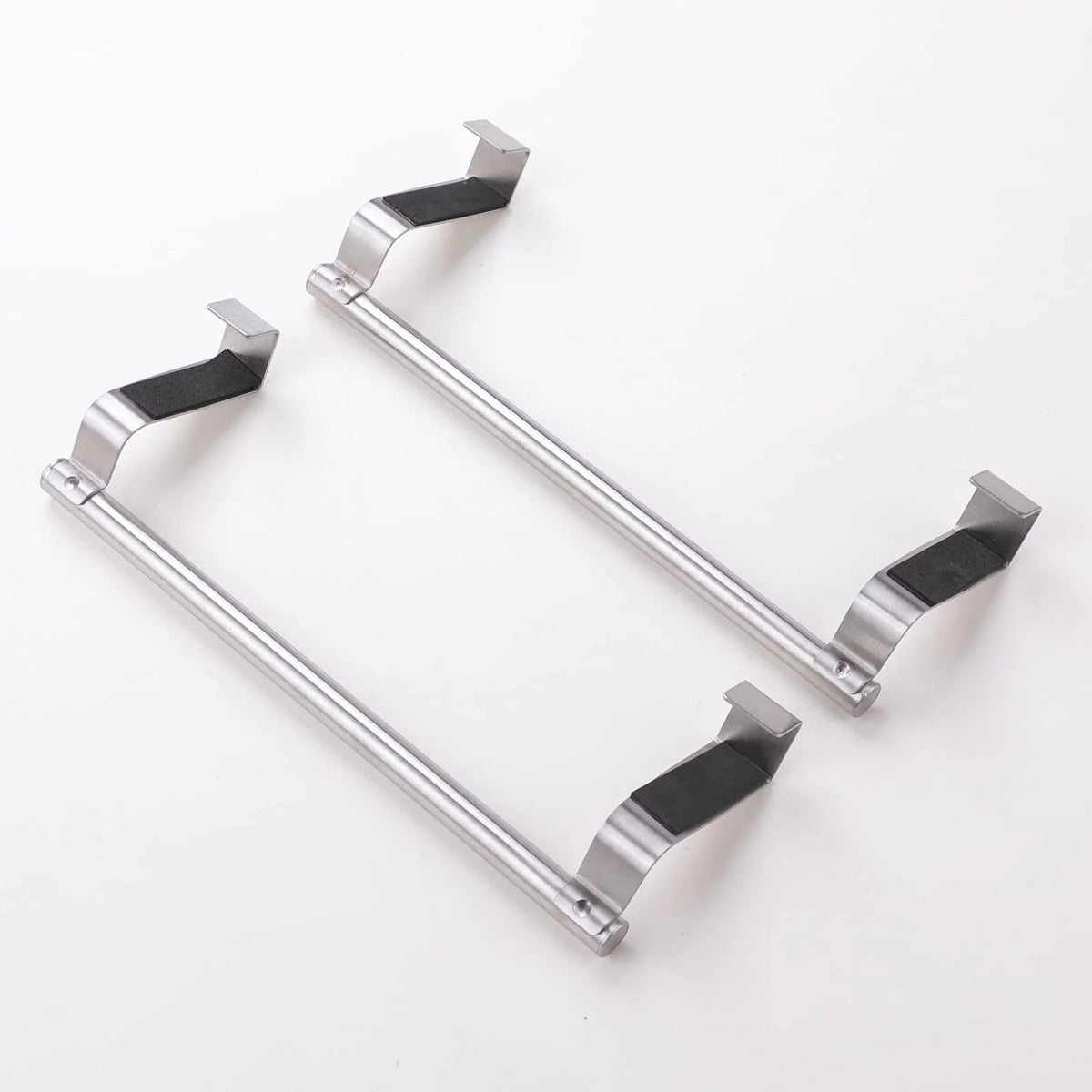 Kuber Industries Wall Mount Tissue Paper Holder Stainless Steel Easy Installation Bathroom Kitchen Organizer Set of 2 Grey Pack of 6