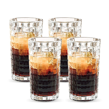 UMAI Whiskey Glasses Set of 4 (320ml) | Lead Free | Heavy Bottom | Crystal Clear