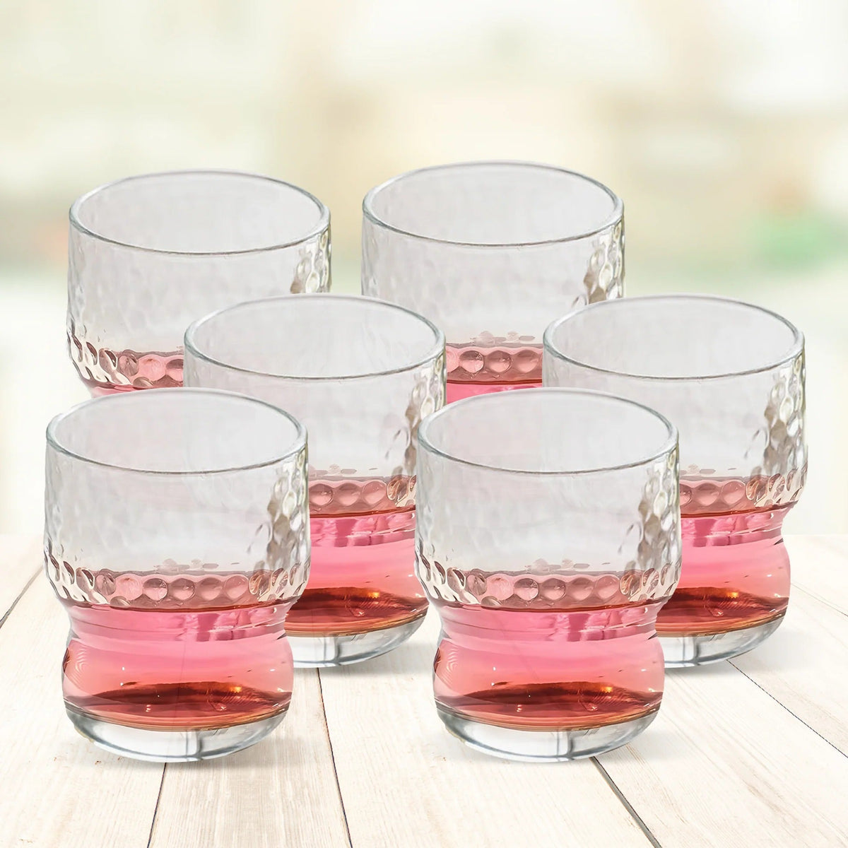 UMAI Whiskey Glasses Set of 4 (250ml) | Lead Free | Heavy Bottom | Crystal Clear