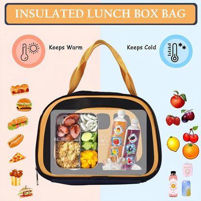 Homestic Insulated Kids Lunch Bag | Navy Blue Car Design | 1 Bag