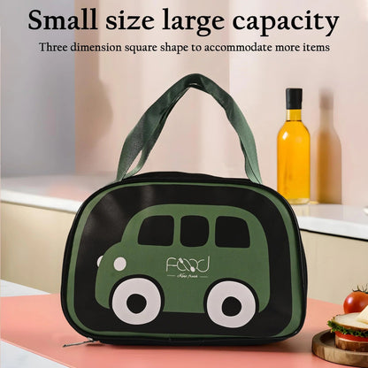 Homestic Insulated Kids Lunch Bag | Leakproof | Stylish Black | For School
