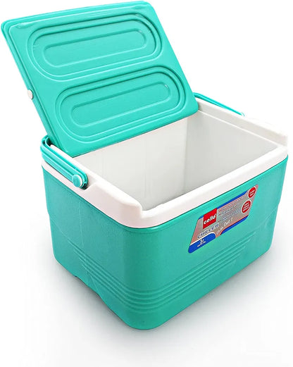Cello Chiller Ice Box | Standard Size for Travel Party Bar Ice Cubes | Cold Drinks | Medical Purpose | 3 Litre, Green