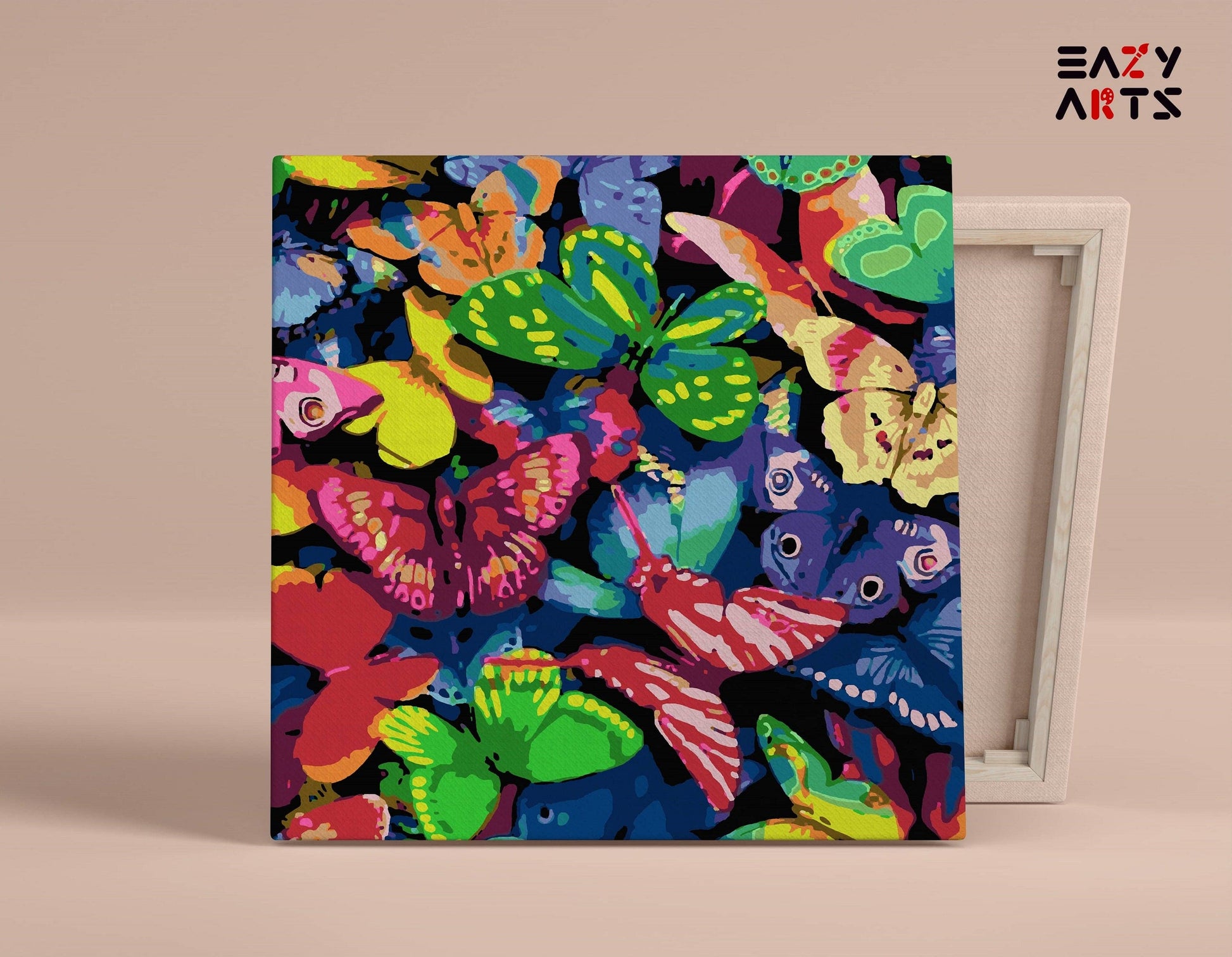 Butterflies Colorful Paint By Numbers Kit