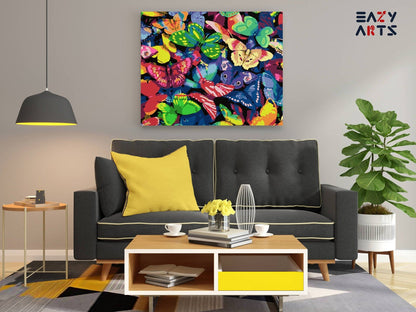 Butterflies Colorful Paint By Numbers Kit