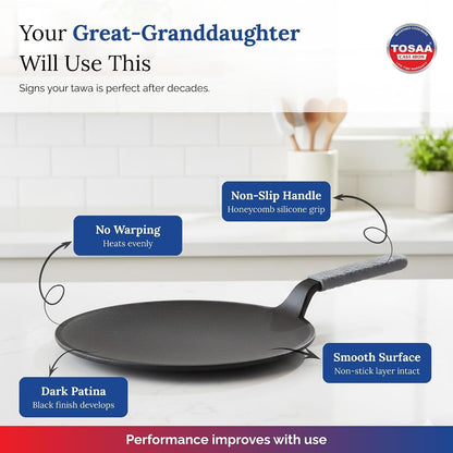 Tosaa Cast Iron Roti Tawa - 26 cm