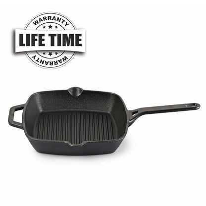 Cello Ironica Cast Iron Grill Pan Induction Compatible - 24 cm