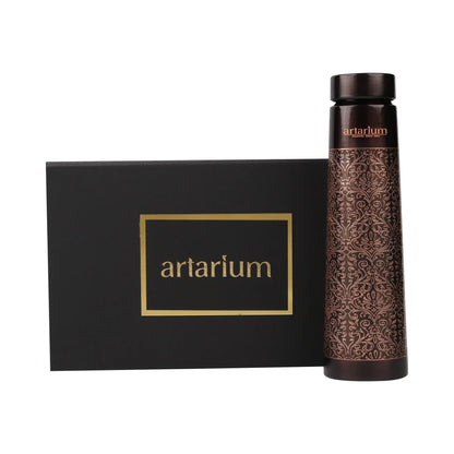 Artarium Antique Etching Copper Bottle with Gift Box 1L