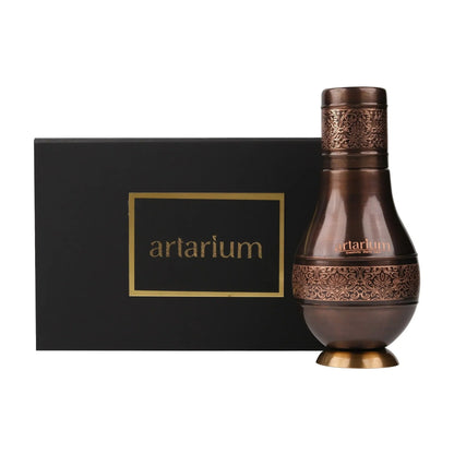 Artarium Antique Etching Pear Copper Water Jar with Gift Box