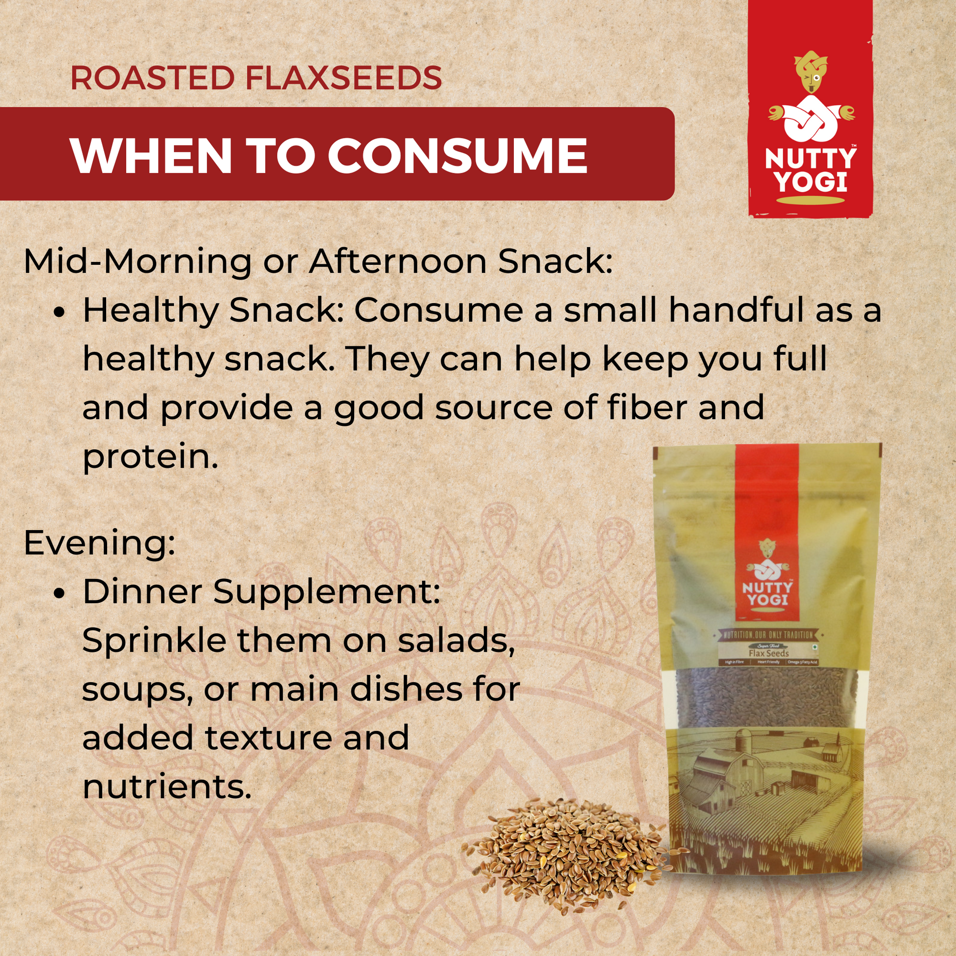 Nutty Yogi Roasted Flaxseeds