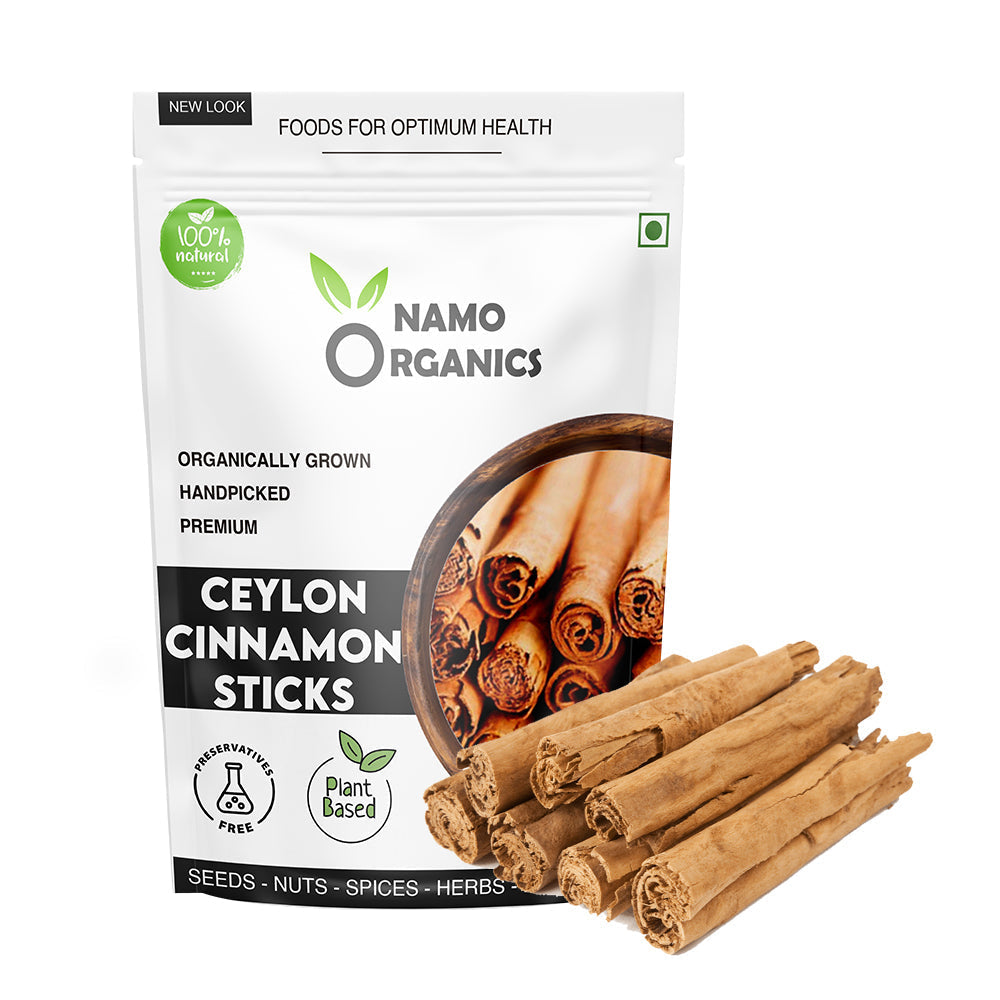 Namo Organics - Ceylon Cinnamon Sticks - Sourced from Organic Srilankan Farmers - Origin Certificate | Worlds Finest Whole Dalchini Sticks