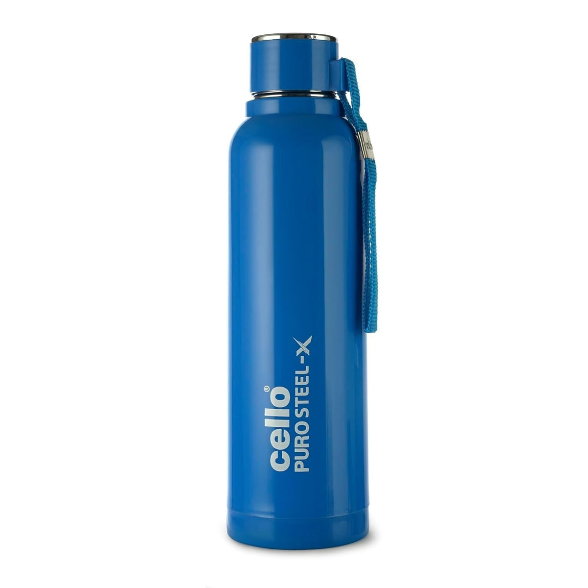 Cello Puro Steel-X Benz PU Insulated Water Bottle 410ml, Blue