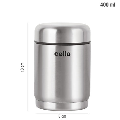 Cello Supee Vacuum Insulated Flask 600ml, Silver