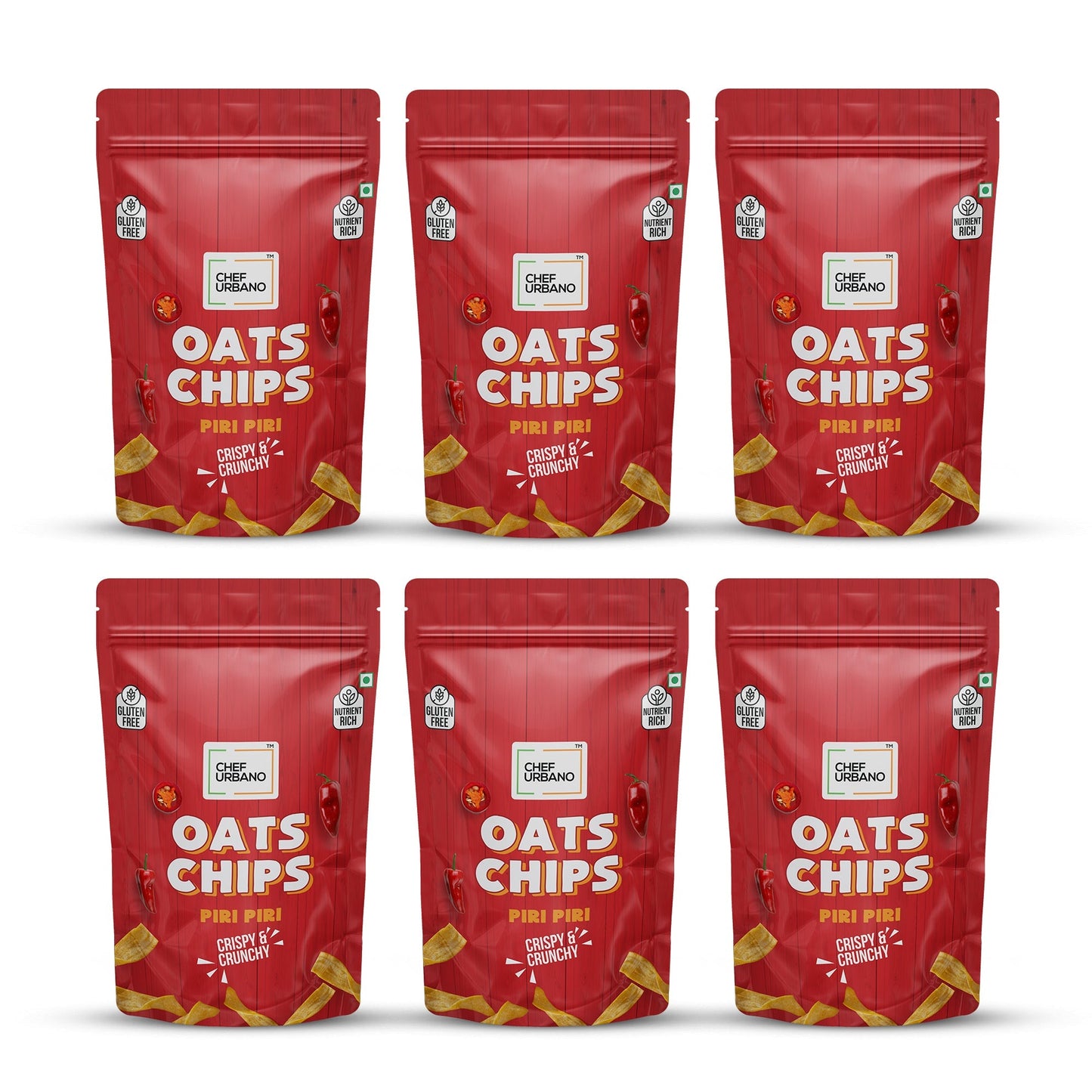 Chef Urbano Oats Chips Piri Piri 85g