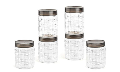 CELLO Checkers PET Canister Set of 6 (650 ml)