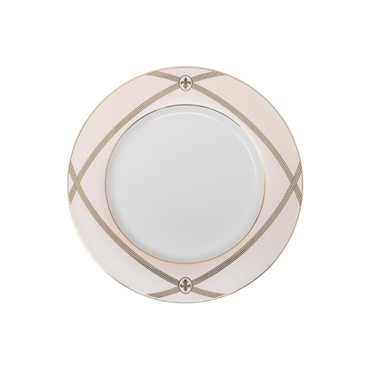 Bergner Bone China Dinner Plate Set - 6 Pieces | White