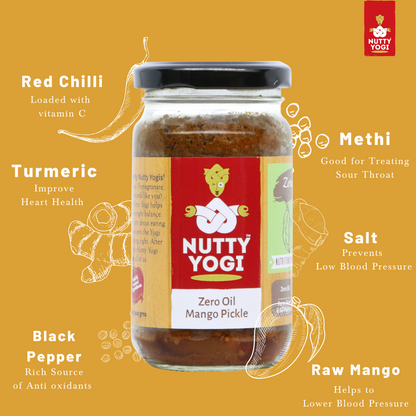 Nutty Yogi Zero Oil Mango Pickle 200g