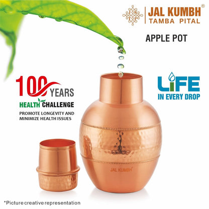 Tosaa Jalkumbh Copper Apple Pot
