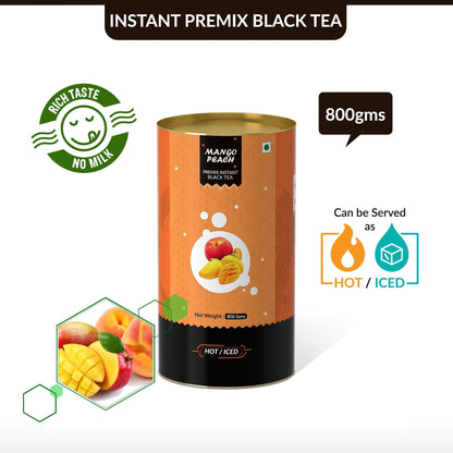 Mango & Peach Flavored Instant Black Tea