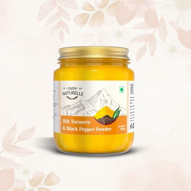Pure Himalayan Mountain Turmeric (Curcumin) with Black Pepper (Peperine) Powder