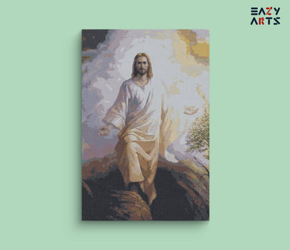 Jesus Christ on Mountain Paint By Numbers kit