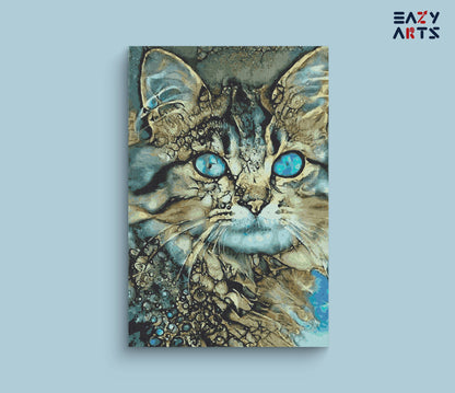 Cat Golden Paint by Numbers Kit