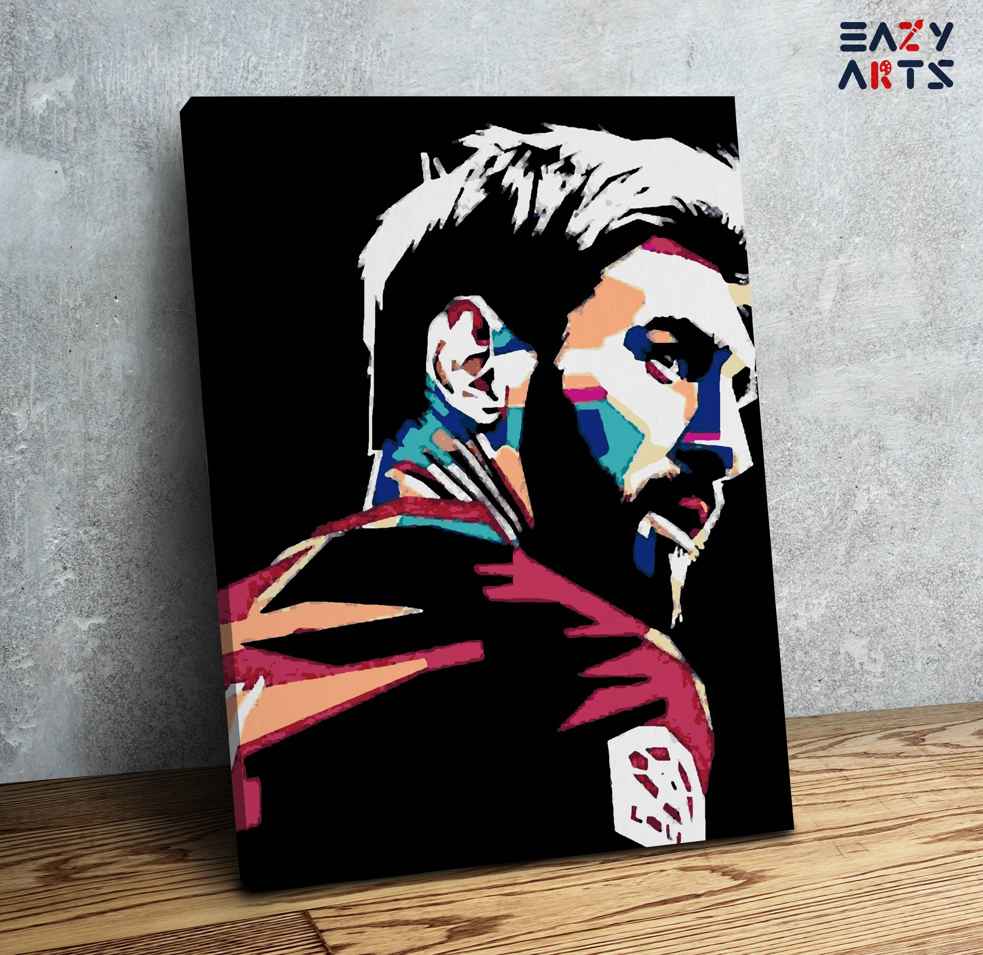 Messi Abstract Paint By Numbers kit