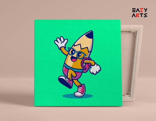 Pencil Cartoon Paint By Numbers Kit For Kids