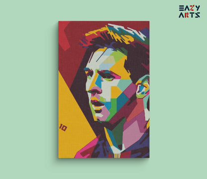 Messi 10 Abstract Paint By Numbers kit