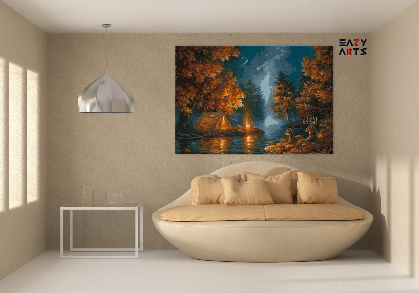 A Night in Jungle Tent Paint By Numbers kit