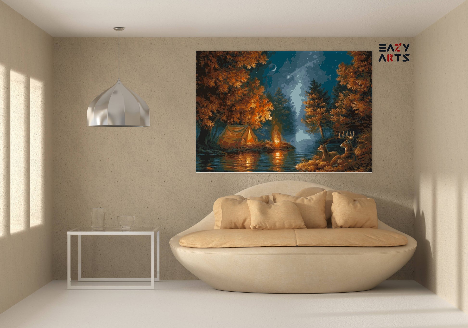A Night in Jungle Tent Paint By Numbers kit
