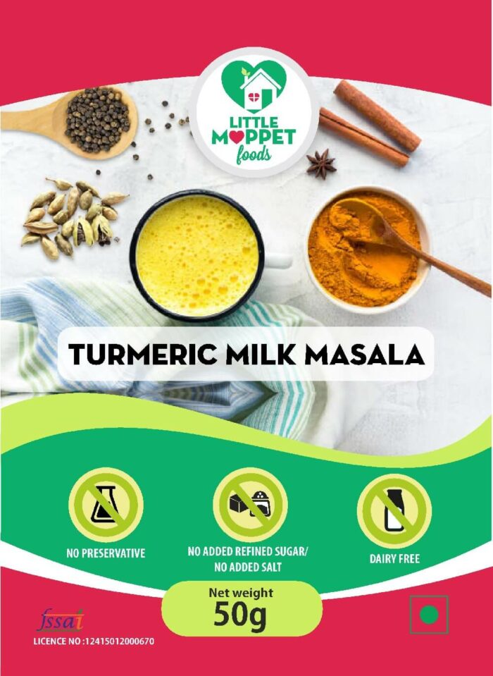 Turmeric Milk Masala – Drink Mix For Kids And Adults [Trial Pack 50g]