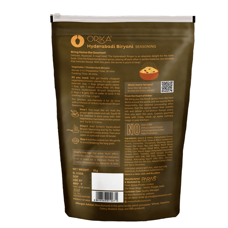 Orika Hyderabadi Biryani Seasoning Combo (Pack of 3, 85gms each)