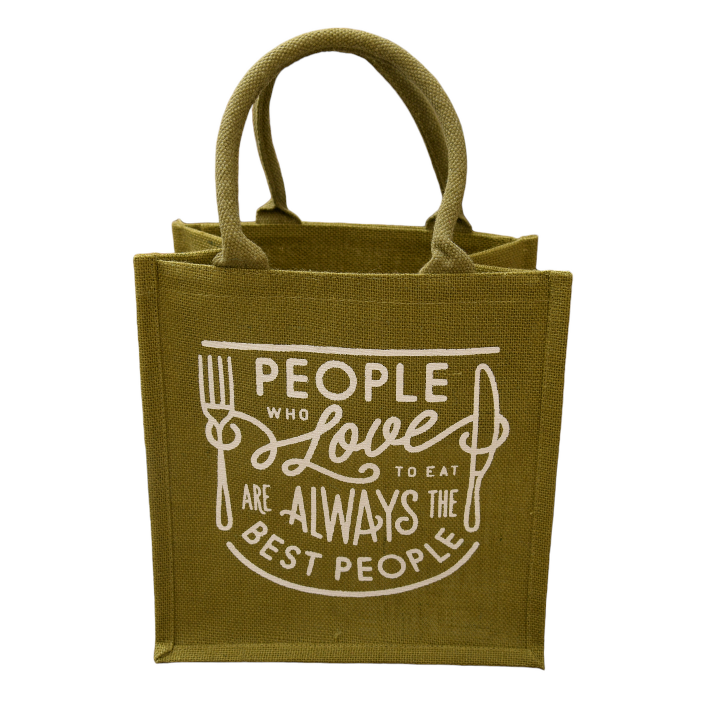 Jute Cottage Love To Eat Print Lunch Zipper 100% Genuine