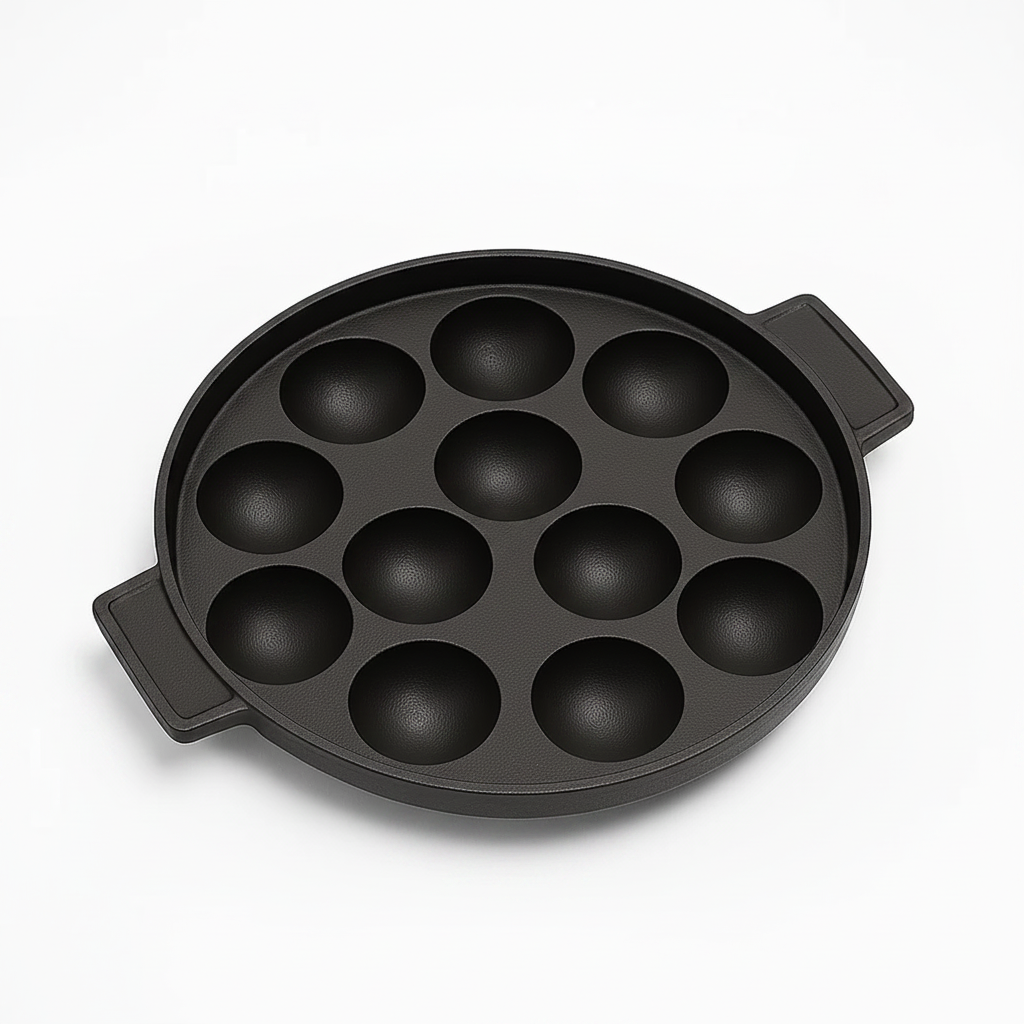 Human Hydro Cast Iron Cookware Set — 12-Pit Paniyaram Pan with Lid + 30cm Dosa Tawa + 23cm Kadai Pre-Seasoned