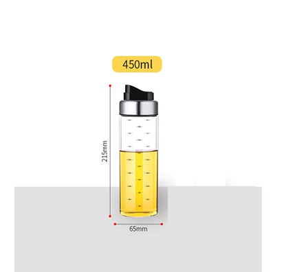 Spatlus Auto Flip Olive Oil Dispenser Bottle Dispensing Bottles With Automatic Cap 450ml Pack of 2