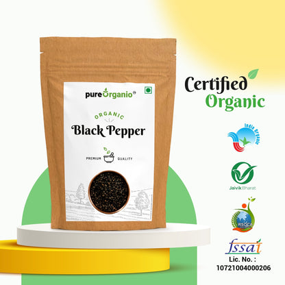 Pure Organio Organic Black Pepper - Kali Mirch