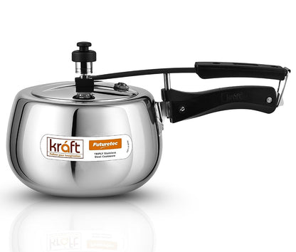 Kraft Houseware Futuretec Triply Stainless Steel Pressure Cooker Inner Lid - 2 Litres
