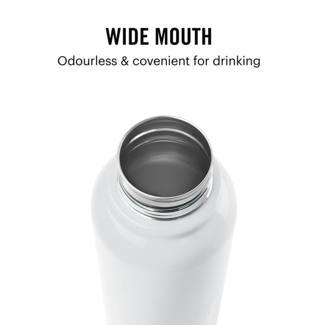 Cello Puro Steel-X Benz PU Insulated Water Bottle 410ml, White