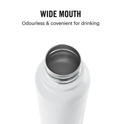 Cello Puro Steel-X Benz PU Insulated Water Bottle 410ml, White