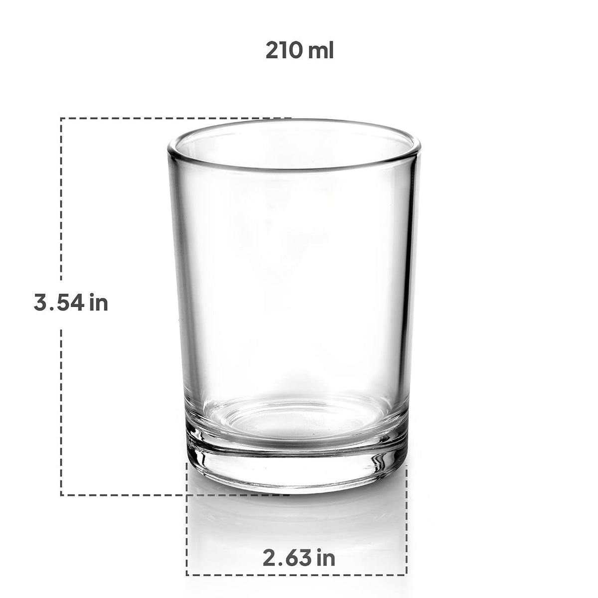 CELLO Liberty Glass Set of 6 Pcs 210ml, Transparent