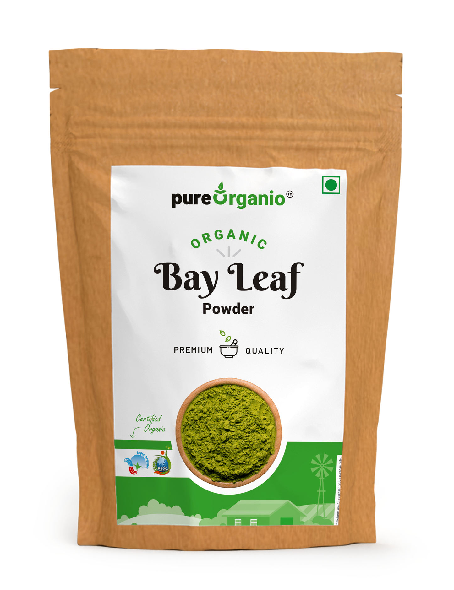Pure Organio Organic Bayleaf Powder (Tej Patta Powder)