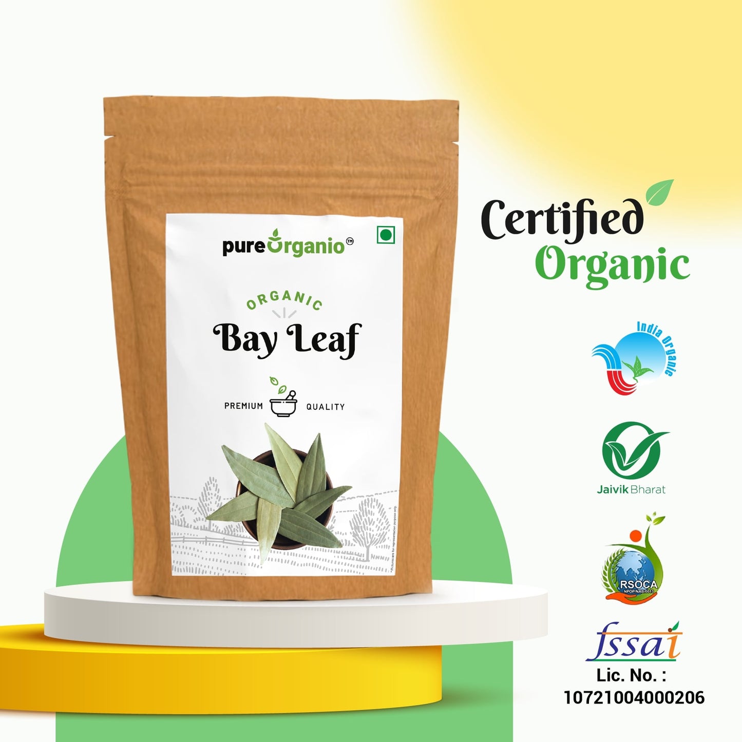 Pure Organio Organic Bayleaf (Tej Patta)