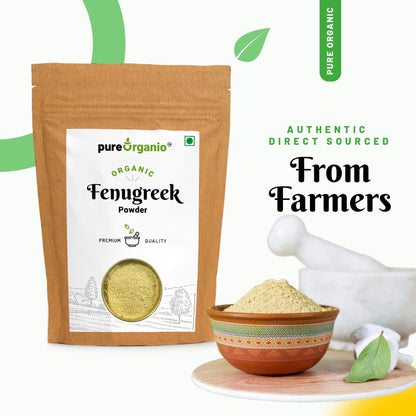 Pure Organio Organic Fenugreek Powder Methi Dana Ground For Cooking and Eating